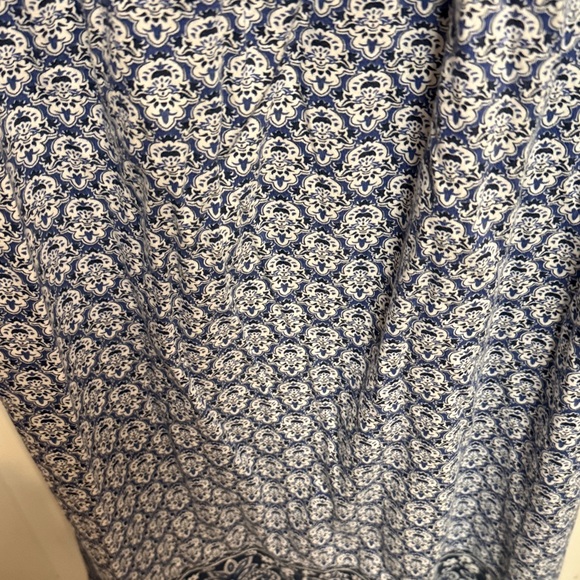 Charter Club Blue and White Beaded Midi Dress - Picture 5 of 6